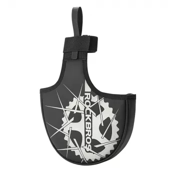 Rockbros D76 Velosipēda kloķu aizsargs - Melns/Pelēks