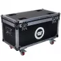 CASE4ME CC80 Cable Box Suitcase - Alumīnija rāmis, ABS paneļi, melns, aizslēdzams, ar starpsienām
