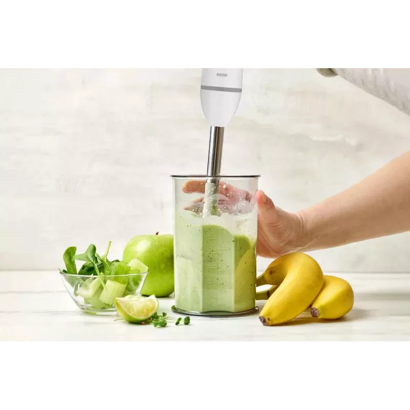 ZELMER ZHB4555S 1000W iegremdējamais blenderis, sudraba/melns, nerūsējošā tērauda asmens, mainīgs ātrums ar turbo, smalcinātājs 500ml, putotājs, krūze 700ml