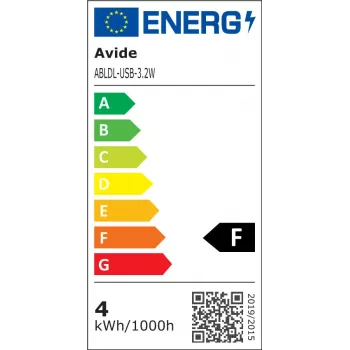 Avide LED galda lampa ar naktsgaismas funkciju USB 3.2W regulējama spilgtuma