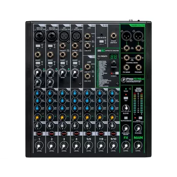 Mackie ProFX10v3 Analogais mikseris ar USB, 10 kanālu, Onyx priekšpastiprinātāji, GigFX efekti