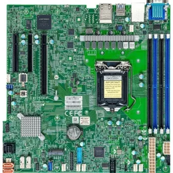 Supermicro X12STH-F-O mātesplate - Micro-ATX - LGA 1200 - Intel C252 - DDR4 - Dual 1GbE - IPMI