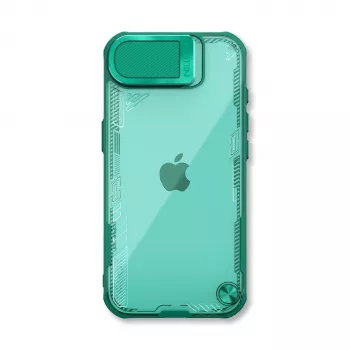 Nillkin Iceblade Prop Case ar kameras objektīva vāciņu un statīvu iPhone 16e / 17e - Zaļš
