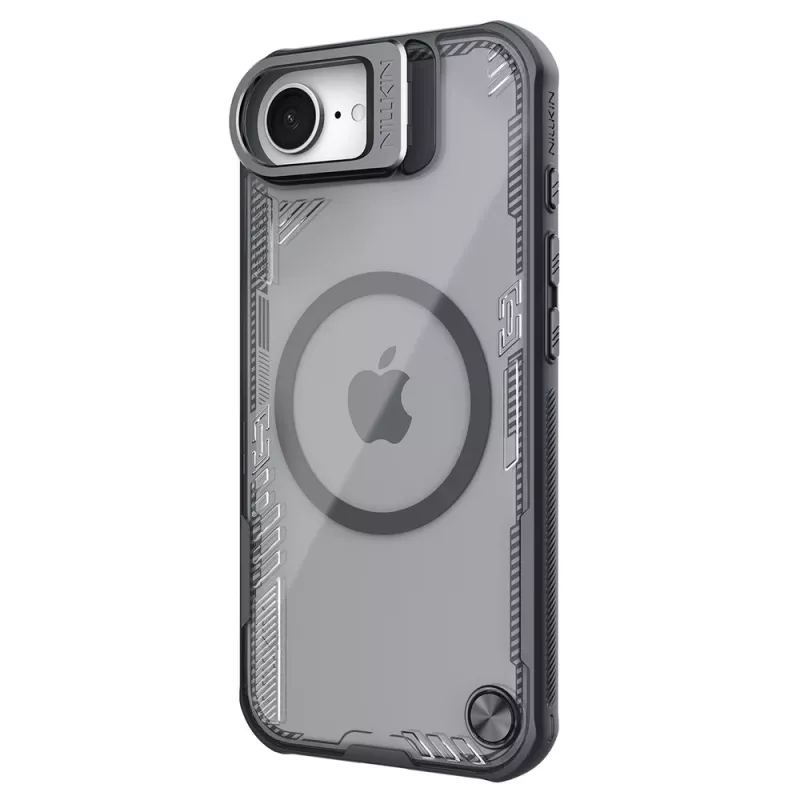 Nillkin Iceblade Prop Magnetic Case ar statīvu iPhone 16e / 17e - Melns