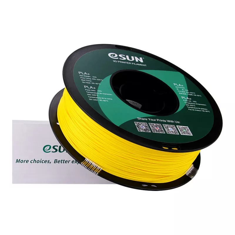 ESUN PLA+ 1.75mm Yellow 1kg 3D Printer Filament