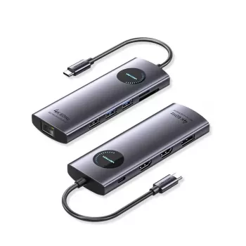 VENTION USB-C 10-in-1 Docking Station 8K 30Hz 100W PD ar LED displeju
