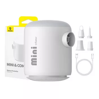 Baseus PocketGo Portable Air Compressor - White