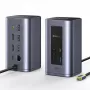 Baseus Air Spacemate 12-in-1 USB-C Hub, 2x HDMI 4K@60Hz, 2x USB-C 10Gbps, 2x USB-A 5Gbps, 2x USB-A 480Mbps, RJ45, SD/microSD, USB-C PD, Pelēks