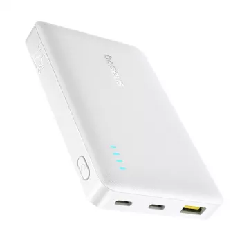 Baseus EnerFill FP21 10000 mAh 22.5W USB-A USB-C Power Bank Balts