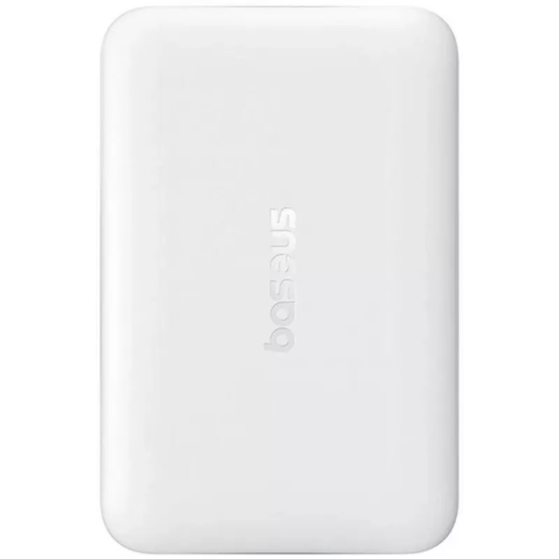 Baseus EnerFill FM11 Ultra-Mini 10000 mAh 22.5W MagSafe saderīgs ārējais akumulators balts