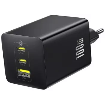Baseus EnerFill FE11 100W 2 x USB-C + USB-A Lādētājs - Melns