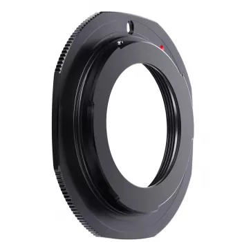 K&F Concept PRO Objektīva stiprinājuma adapteris Canon EOS EF/EF-S uz M42 kameru korpusu - Melns