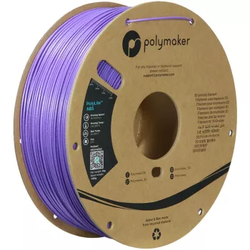 Polymaker PolyLite ABS 3D printera kvēldiegs, 1,75 mm, 1 kg, Galaxy Purple