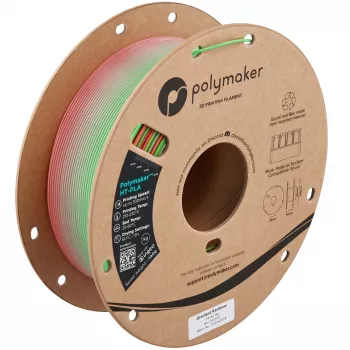 Polymaker HT-PLA 3D printera kvēldiegs, 1,75 mm, 1 kg, Gradient Rainbow