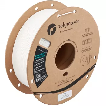 Polymaker HT-PLA-GF 3D printera kvēldiegs, 1,75 mm, 1 kg, balts