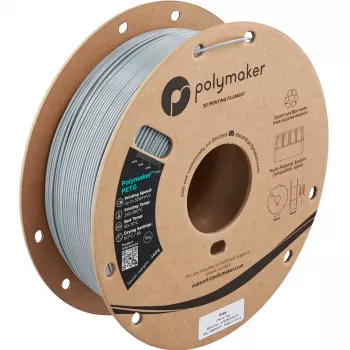 Polymaker PETG 3D printera filamenta, 1,75 mm, 1 kg, pelēks