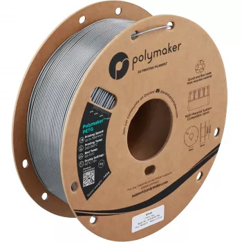 Polymaker PETG 3D printera kvēldiegs, 1,75 mm, 1 kg, sudraba (PB05010)