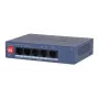 DAHUA CS4005-4GT-36 Pārvaldāms L2 Gigabitu Ethernet slēdzis ar 4 portu PoE+ 36W, galda/sienas montāžai