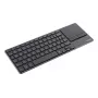 Rapoo E2810M Bezvadu īpaši plāna multivides tastatūra ar skārienpaliktni, QWERTZ, melna