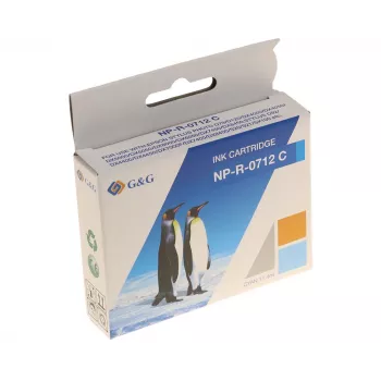 G&G Ninestar saderīga tintes kasetne Epson T0712/C13T07124012 ciāna