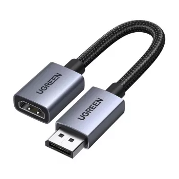 Ugreen DisplayPort uz HDMI adaptera kabelis 4K 30Hz vienvirziena melns 1,5m