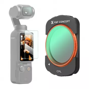 K&F Concept Cirkulārais polarizators CPL HD MRC 12-Slāņu Filtram DJI Osmo Pocket 3 (KF01.2532)