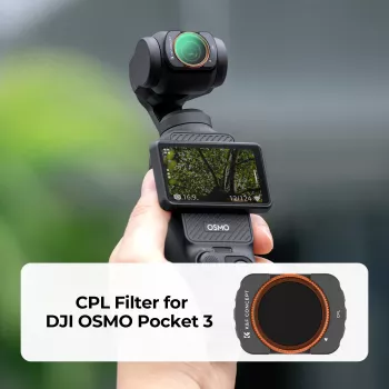 K&F Concept Cirkulārais polarizators CPL HD MRC 12-Slāņu Filtram DJI Osmo Pocket 3 (KF01.2532)