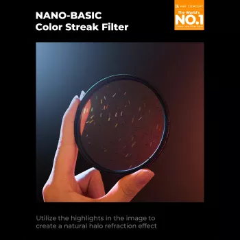 K&F Nano-B MRC 72mm Starlight Glare Rainbow Streak Flare Filter