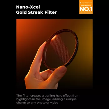 K&F Concept Nano-X Gold Streak Anamorphic Effect Filter 82mm