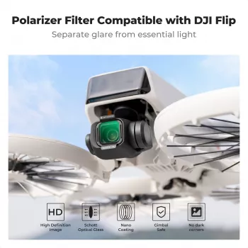 K&F Concept Nano-X 8K Ultra HD cirkulārais polarizācijas filtrs DJI Flip dronam (KF01.3080)
