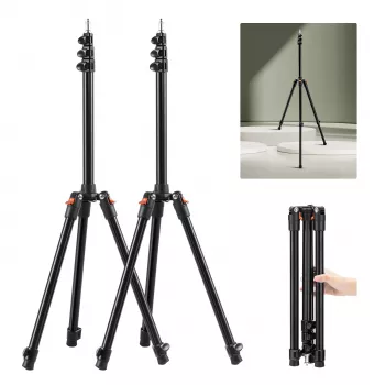 K&F Concept KF34.038S1 2 gab. 200 cm alumīnija gaismas statīvi