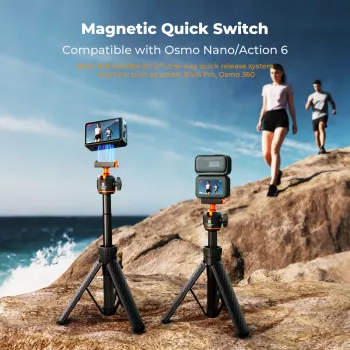 Mini statīvs un selfijas kociņš 65cm 360° galva DJI Osmo Nano / Action 6 / Kf09.181