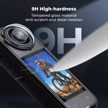 3x Rūdīta stikla ekrāna aizsargs Insta360 X4 / X5 - KF31.184