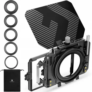KF Matte Box saulessargs objektīva pārsegs 67-95mm kamerai un videokamerai K&F