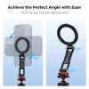 KF Magnetic MagSafe Phone Mount ar 1/4 collu vītni un Cold Shoe - Melns (KF31.196)