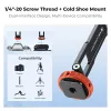 KF Magnetic MagSafe Phone Mount ar 1/4 collu vītni un Cold Shoe - Melns (KF31.196)