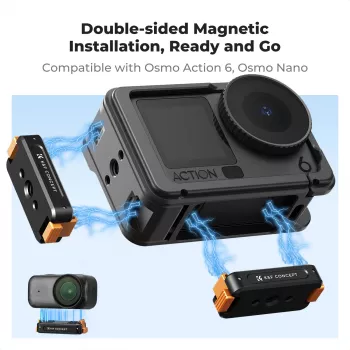 Magnētiskais ātrās atlaišanas stiprinājums ar 1/4 collu vītni DJI Osmo Action 6 / Nano / Kf12.0028