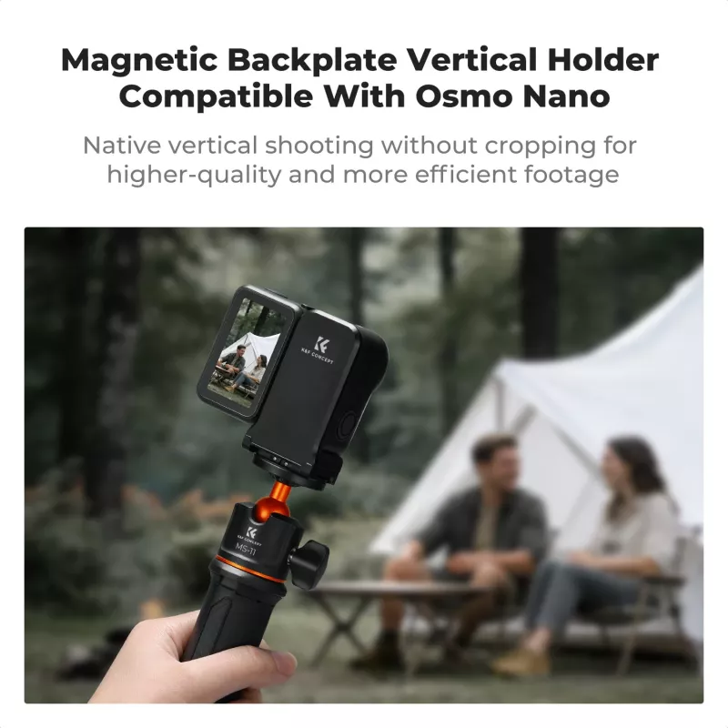 KF Concept KF12.0050 magnētiskais vertikālā stiprinājuma adapteris ar 1/4 collu vītni DJI Osmo Nano / Xtra Atto