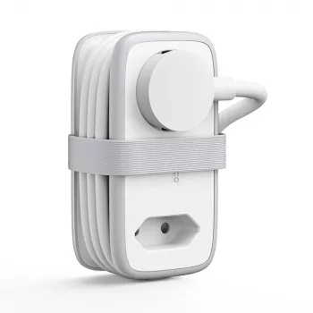 ORICO APP 15.5W 5-in-1 Power Strip with 2x AC, 2x USB-A, 1x USB-C - White
