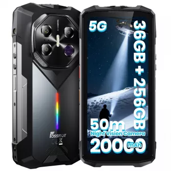FOSSIBOT F113 Viedtālrunis 6.52 collu HD+ 4GB RAM 64GB Pelēks