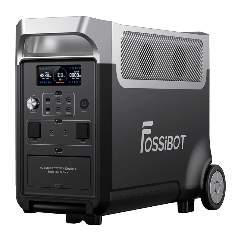 FOSSIBOT F3600 Pro 3600W Portable Power Station (Black)