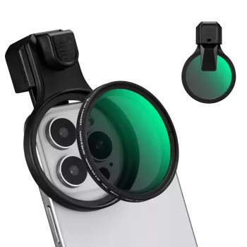 K&F Concept Mainīgais ND Filtri ND2-ND32 58mm Clip-On viedtālrunim