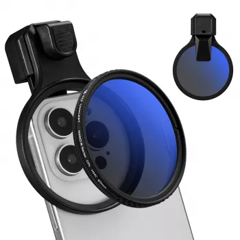K&F Concept 67mm apļveida polarizācijas CPL filtrs ar klipsi viedtālrunim - KF15.0027