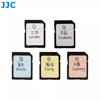 JJC 120x Memory Card Labels Stickers Tags for SD MicroSD CF XQD