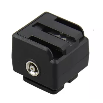 JJC Hot Shoe Adapter Sony Alpha to Standard ISO 518 ar PC Sync Port
