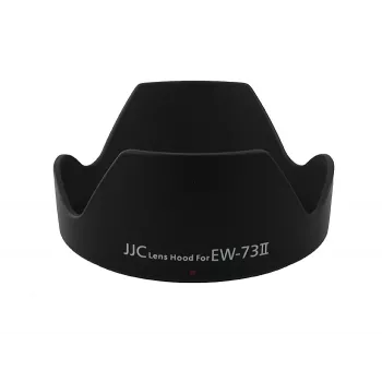 JJC objektīva saulessargs Canon EW-73II, ziedlapu tips, melns, no triecienizturīgas ABS plastmasas