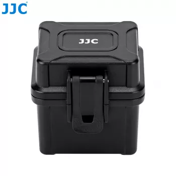 JJC akumulatoru un atmiņas karšu glabāšanas futrālis kamerai - Melns (JBC-BAT4)
