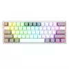 Redragon K617 Fizz RGB White/Grey 60% Mechanical Gaming Keyboard with Hot-Swappable Red Switches