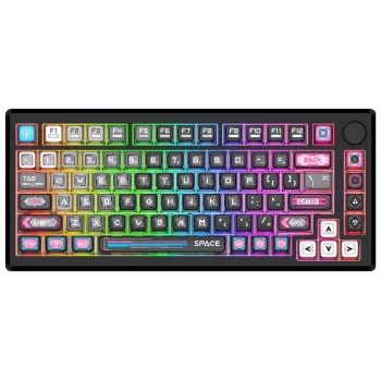 Redragon K732MC-RGB-PRO Uranus Pro 82 75% mehāniskā tastatūra, karsti nomaināma, RGB, USB-C, melna