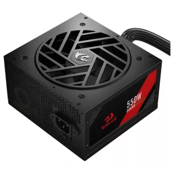 Redragon Guard GC-GU01 550W Barošanas bloks, 80 PLUS Standard, Active PFC, Nemodulārs, 120mm Ventilators, Melns
